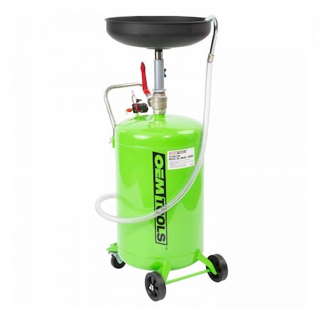 Oemtools Metal Oil Drain, 18 Gallon, Green 87042